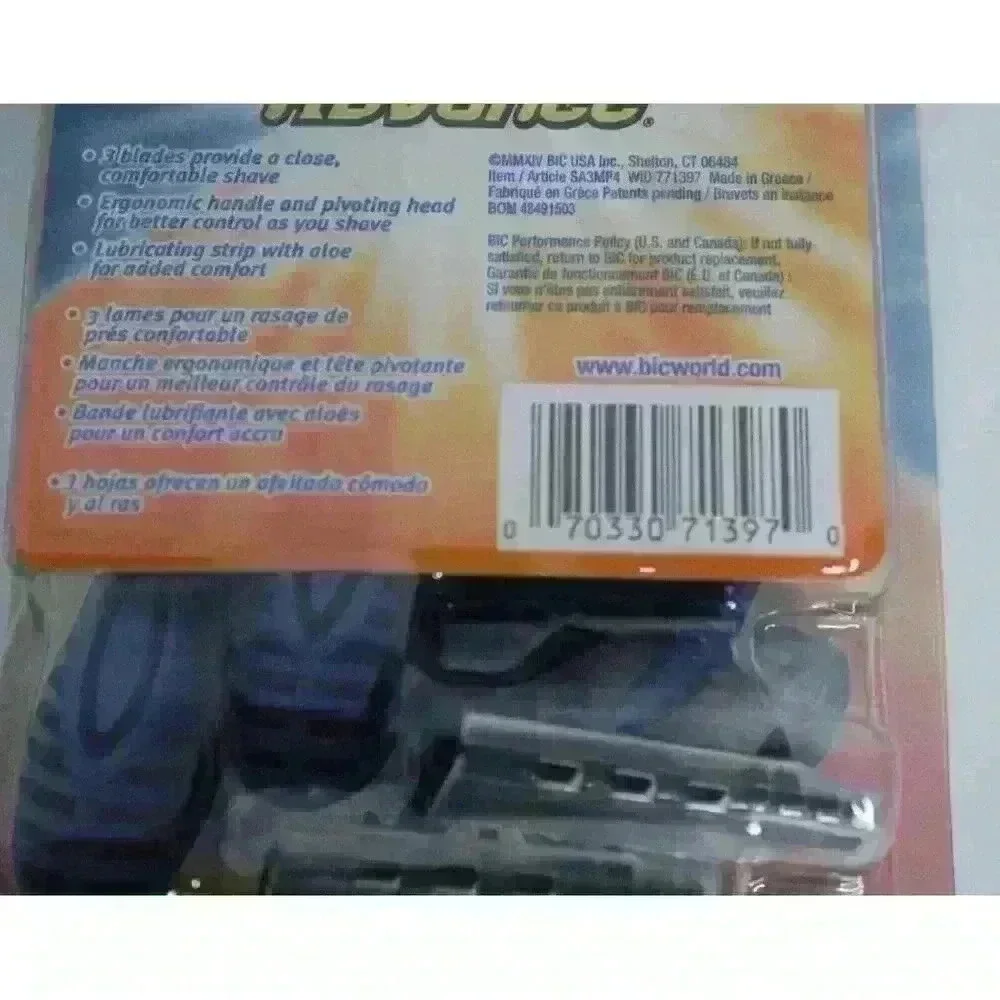 Bic Comfort 3 Advance Disposable‎ Razors (4 Count) New Unopened Package